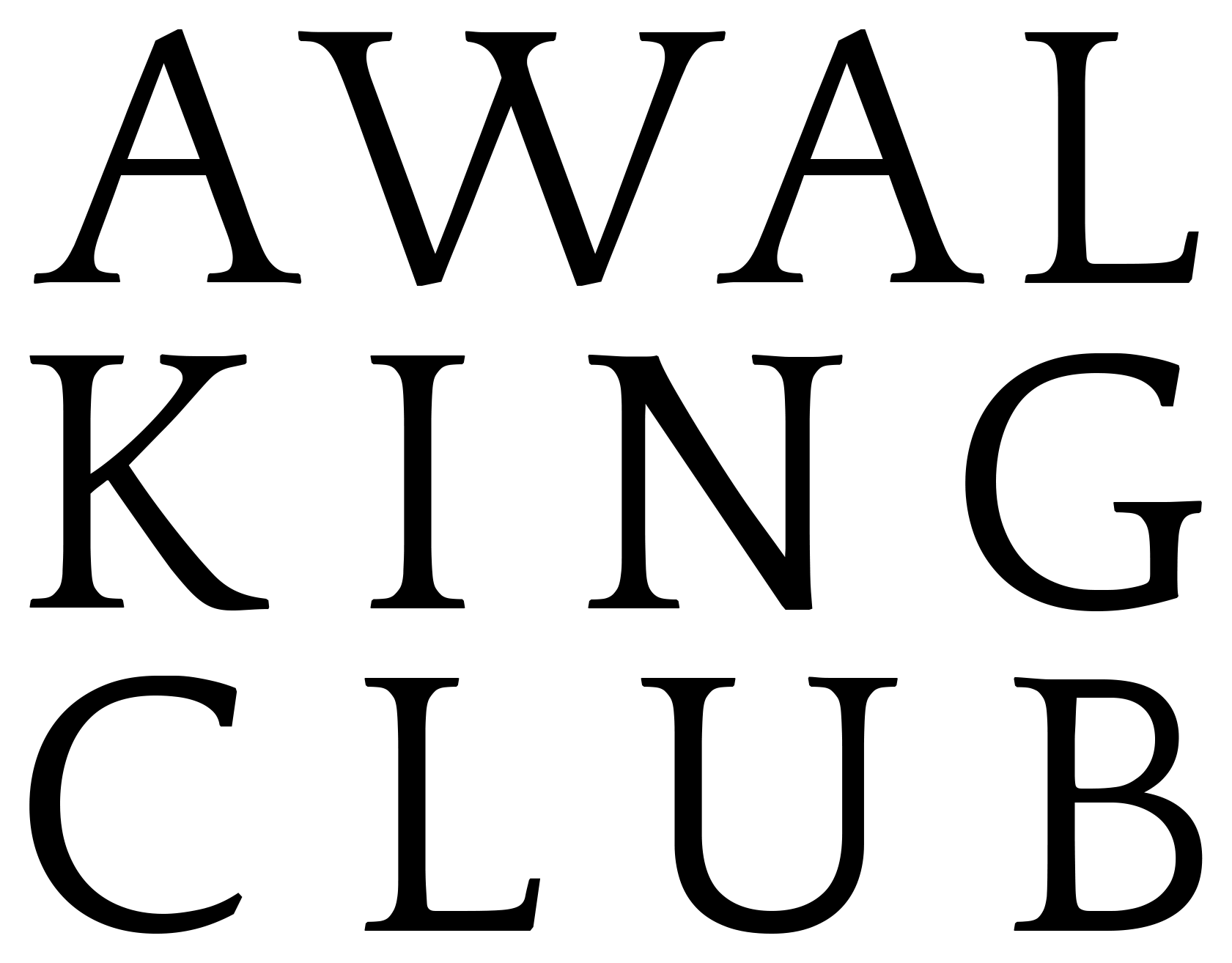 A Walking Club logo